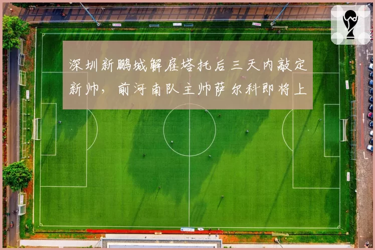 深圳新鹏城解雇塔托后三天内敲定新帅，前河南队主帅萨尔科即将上任